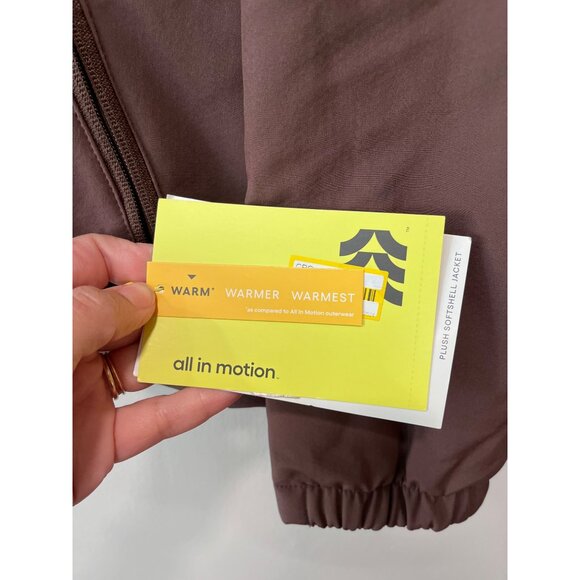 All In‎ Motion Womens Brown Plush Softshell Jacket With Hood M - Picture 4 of 14